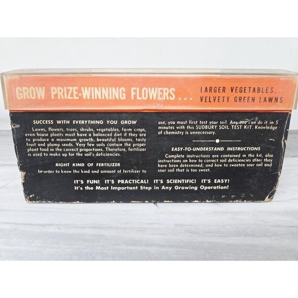 Vintage Sudbury Soil Test Kit Complete 1950s Garden Chemistry Set Gardener Decor - Picture 16 of 16